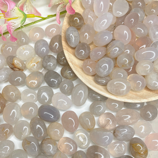 Blue Rose Quartz Tumbled Stone IKQ-2