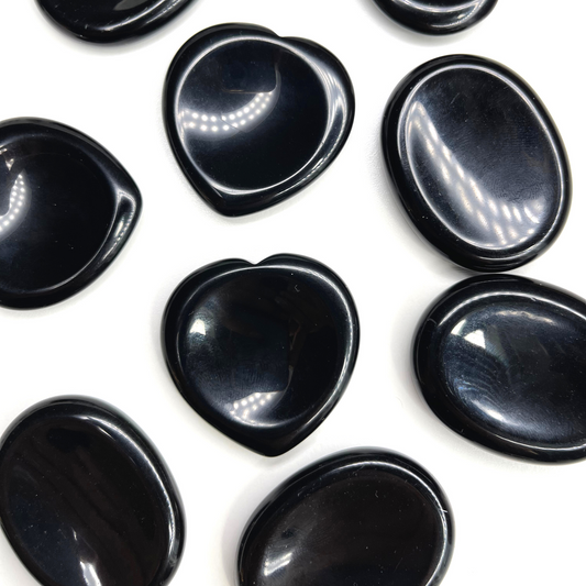 Black Obsidian Worry Stone