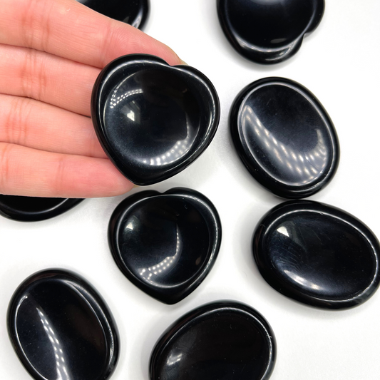 Black Obsidian Worry Stone