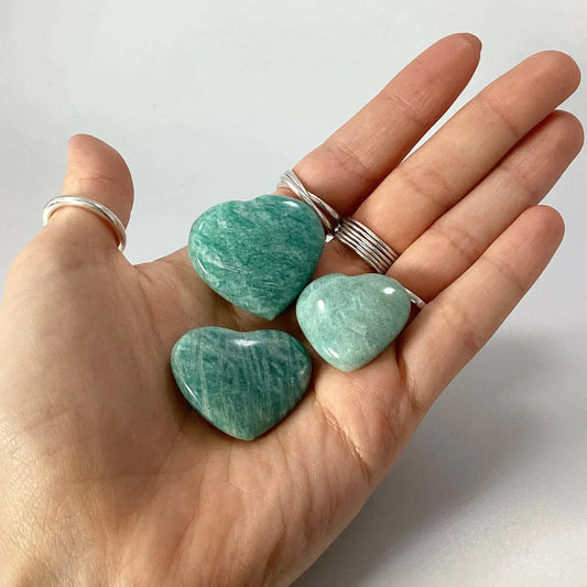 Amazonite Heart Stone INR-10