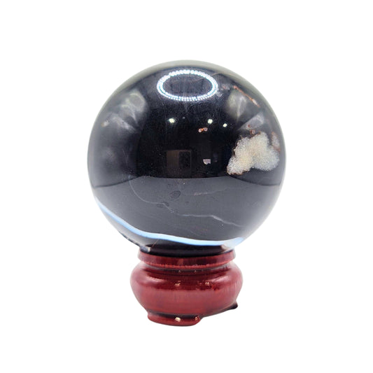 Black Agate Sphere CAI-105
