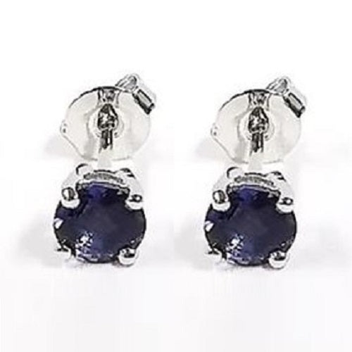 Iolite Stud Earring