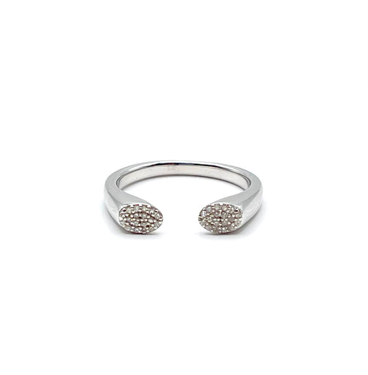 Diamond White Ring 0.12cts 390-AAX