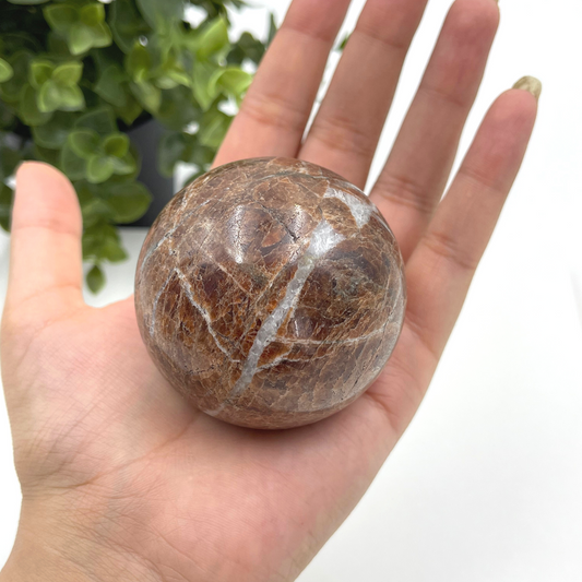 Hessonite Garnet Sphere