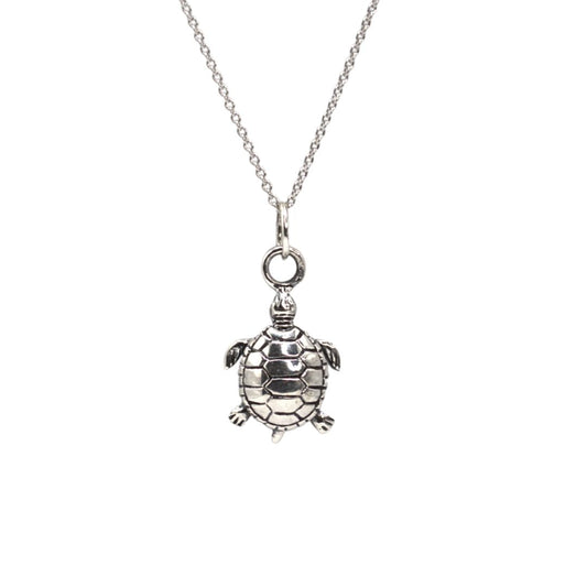 Turtle Pendant in Sterling Silver