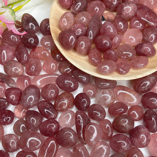 Strawberry Quartz Tumbled Stone