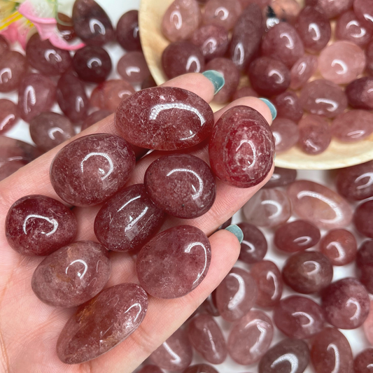 Strawberry Quartz Tumbled Stone