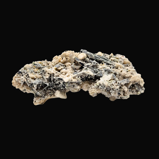 Black Tourmaline on Feldspar/Pakistan 28-scv
