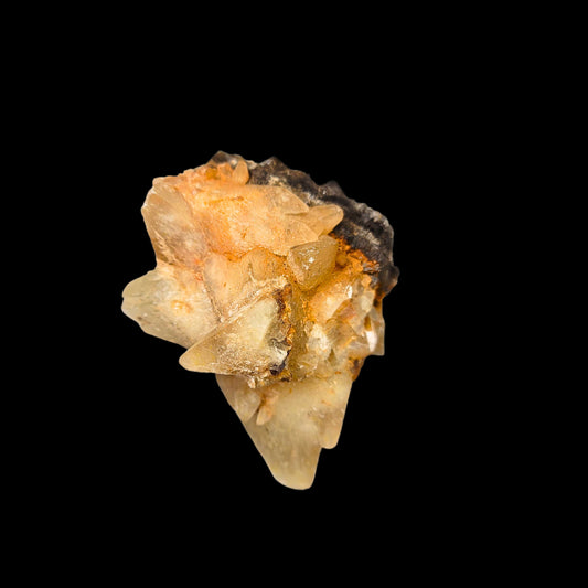 Calcite with cubic fluorite 38-slh