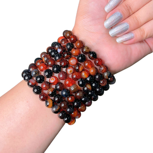 Carnelian Bead Bracelet IML-10