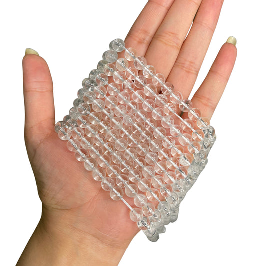 Clear Quartz Bead Strand 8mm IMA-18