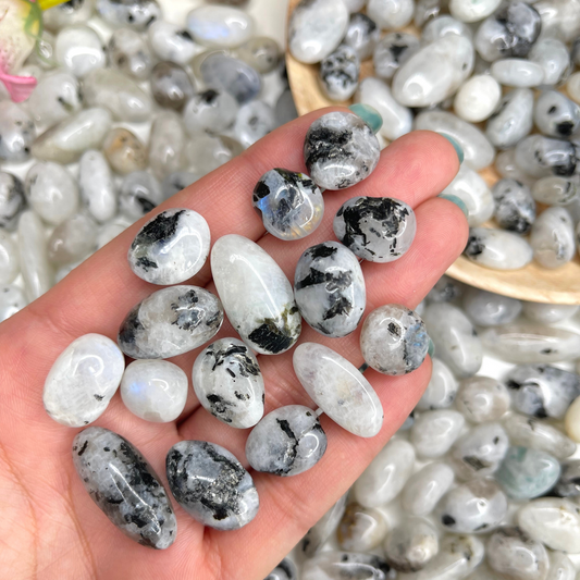 Rainbow Moonstone Tumbled Stone