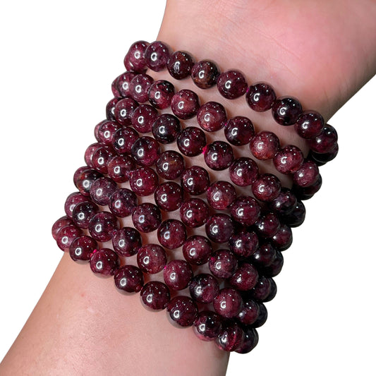 Garnet Bead Bracelet IND-16