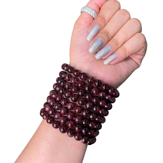 Garnet Bead Bracelet IND-16