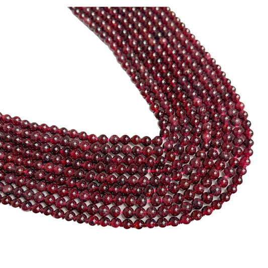 Garnet Bead Strand 4mm ILZ-18