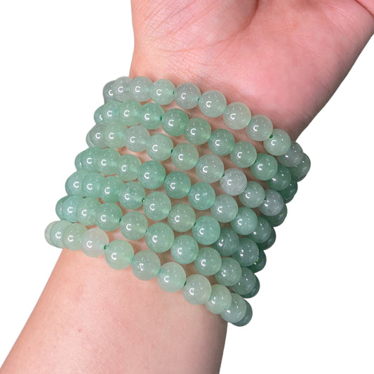 Green Aventurine Bead Bracelet IMN-10