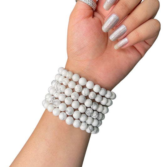 Howlite Bead Bracelet IMM-10