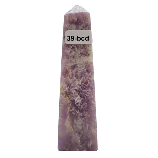 Lepidolite Tower 39-bcd