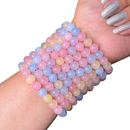Morganite Bead Bracelet IMT-13
