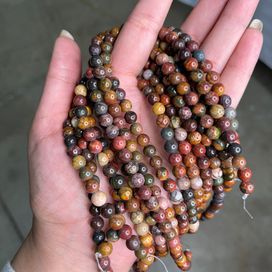 Ocean Jasper Bead Strand 6mm IMC-16