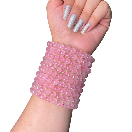Rose Quartz Bead Bracelet IMY-10
