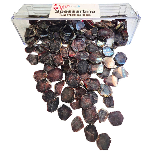 Spessartine /Garnit Slices 10-ils
