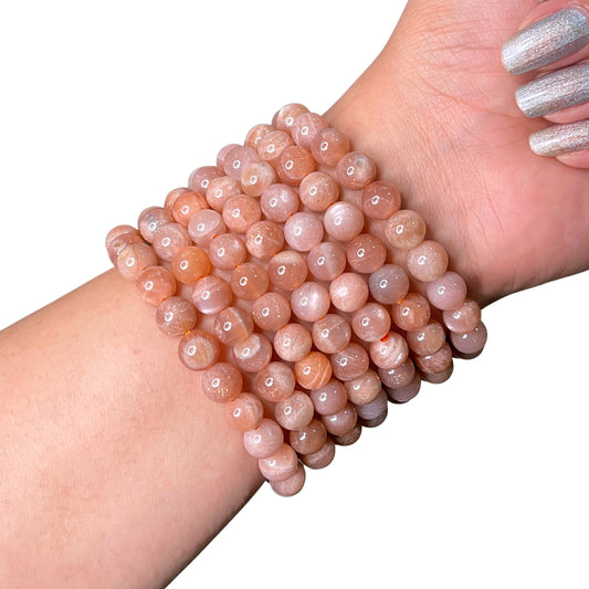 Sunstone Bead Bracelet IMS-18