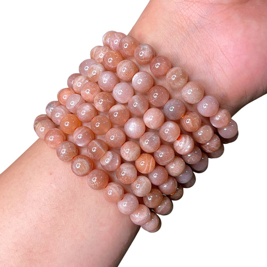 Sunstone Bead Bracelet IMS-18