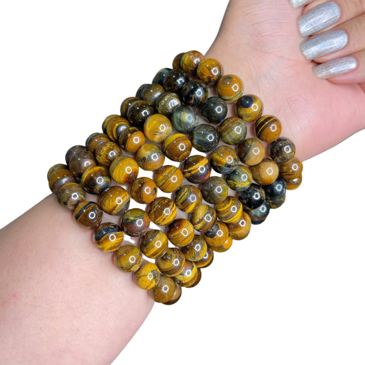 Tiger Eye Bead Bracelet IMP-13
