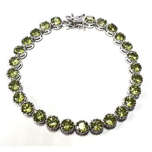 Peridot tennis Bracelet