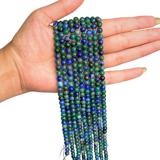 Azurite Bead Strand 6mm