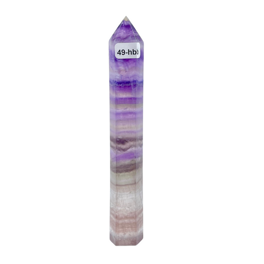Purple Fluorite Tower 49-hbb