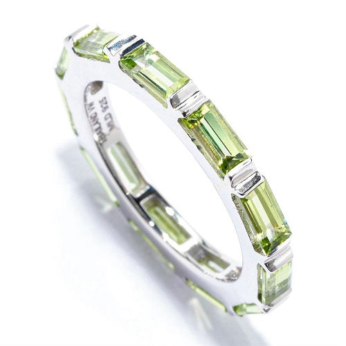 Peridot Eternity Ring 2.36cts